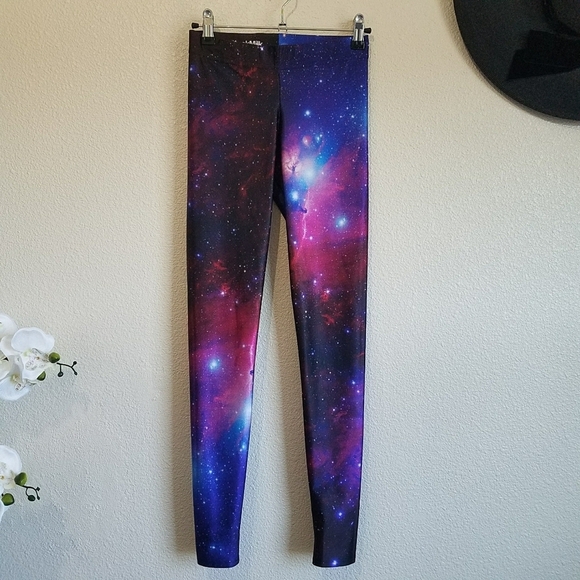 Blackmilk Galaxy Purple Leggings - Picture 2 of 10